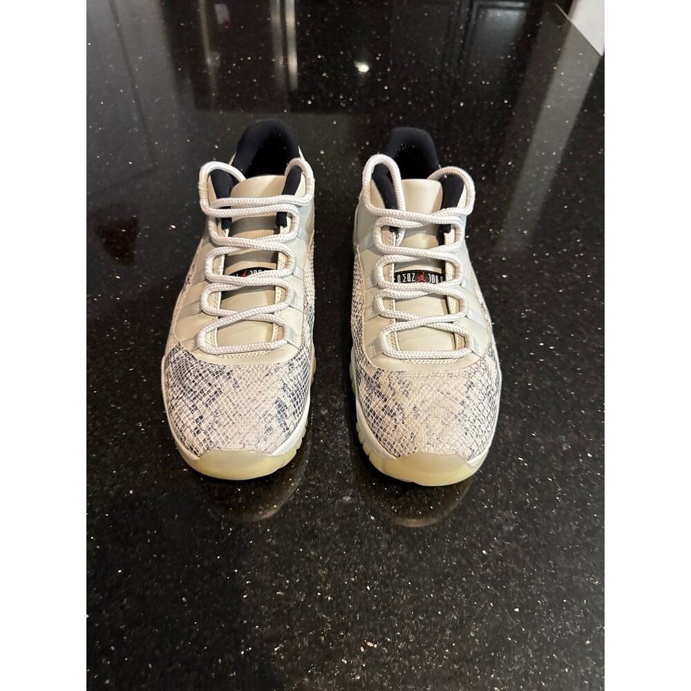 Air Jordan 11 Retro Low ‘Light Bone Snakeskin’ Shoes Size 11.5 Men’s